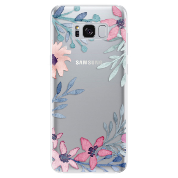 Silikonové odolné pouzdro iSaprio - Leaves and Flowers na mobil Samsung Galaxy S8 (Silikonový kryt, obal, pouzdro iSaprio - Leaves and Flowers na mobilní telefon Samsung Galaxy S8)