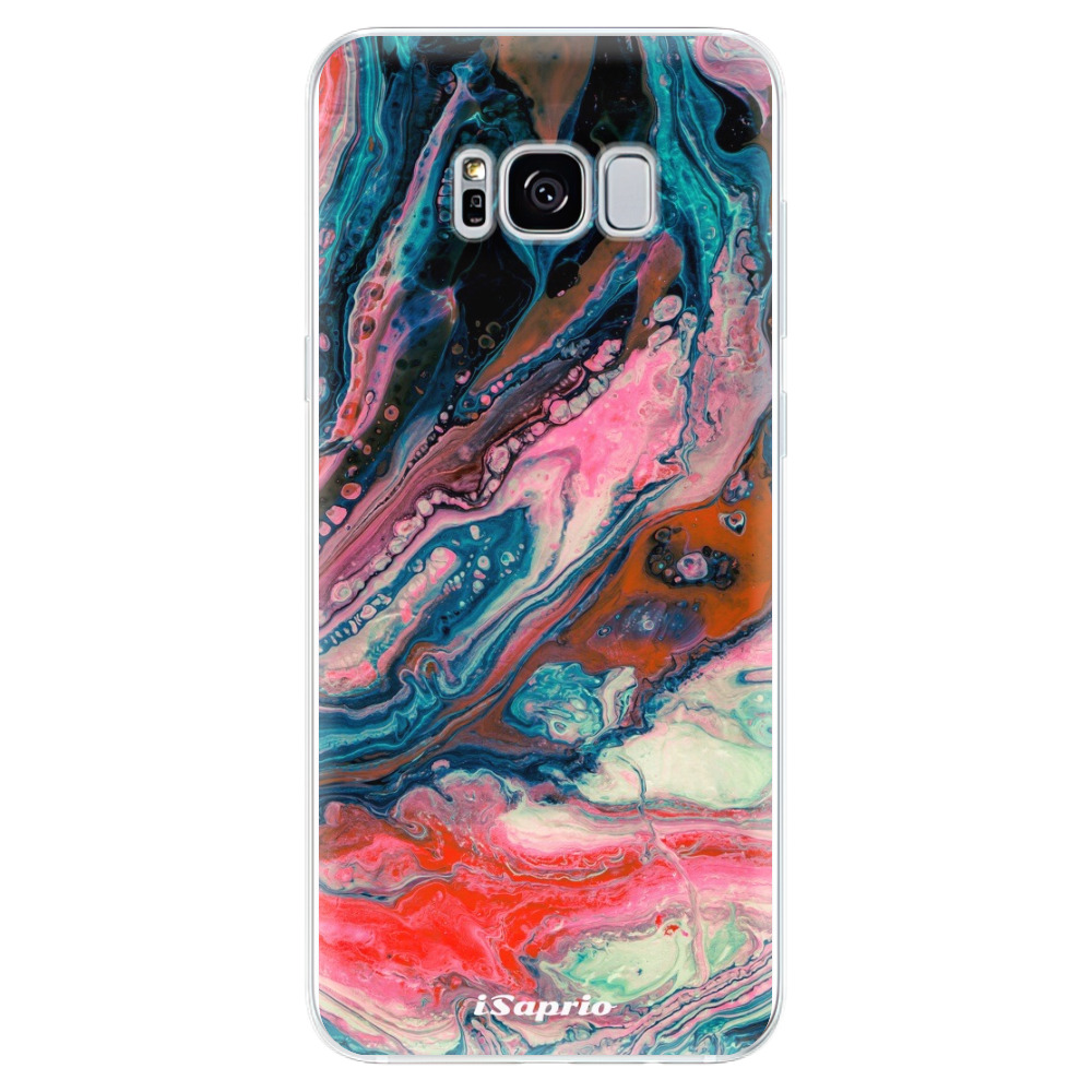Odolné silikonové pouzdro iSaprio - Abstract Paint 01 - Samsung Galaxy S8
