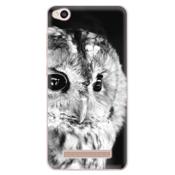 Odolné silikonové pouzdro iSaprio - BW Owl - Xiaomi Redmi 4A