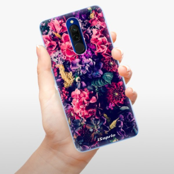Silikonové pouzdro iSaprio - Xiaomi Redmi 8 - Flowers 10