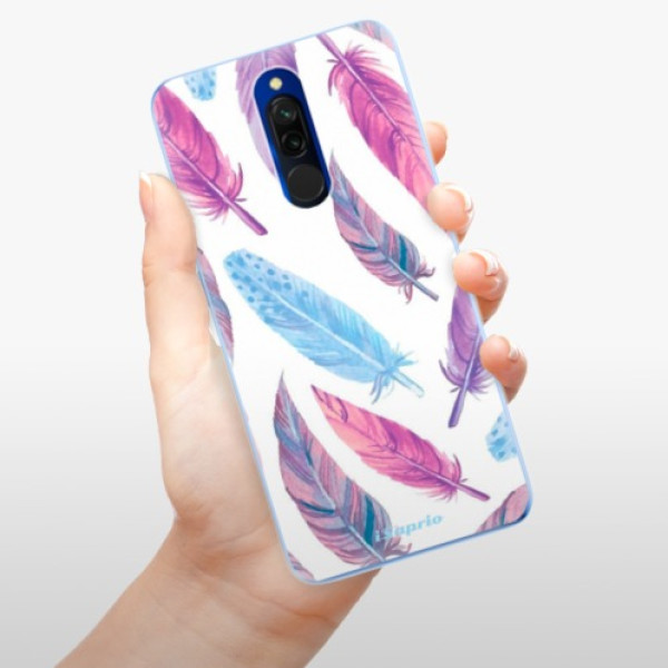 Silikonové pouzdro iSaprio - Xiaomi Redmi 8 - Feather Pattern 10