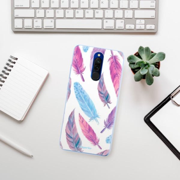 Silikonové pouzdro iSaprio - Xiaomi Redmi 8 - Feather Pattern 10