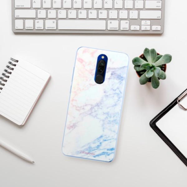 Silikonové pouzdro iSaprio - Xiaomi Redmi 8 - Raibow Marble 10