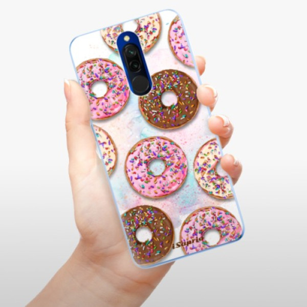 Silikonové pouzdro iSaprio - Xiaomi Redmi 8 - Donuts 11