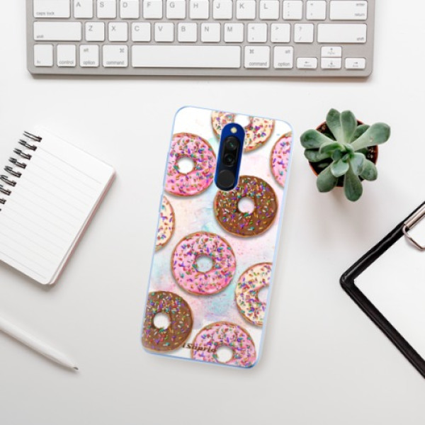 Silikonové pouzdro iSaprio - Xiaomi Redmi 8 - Donuts 11