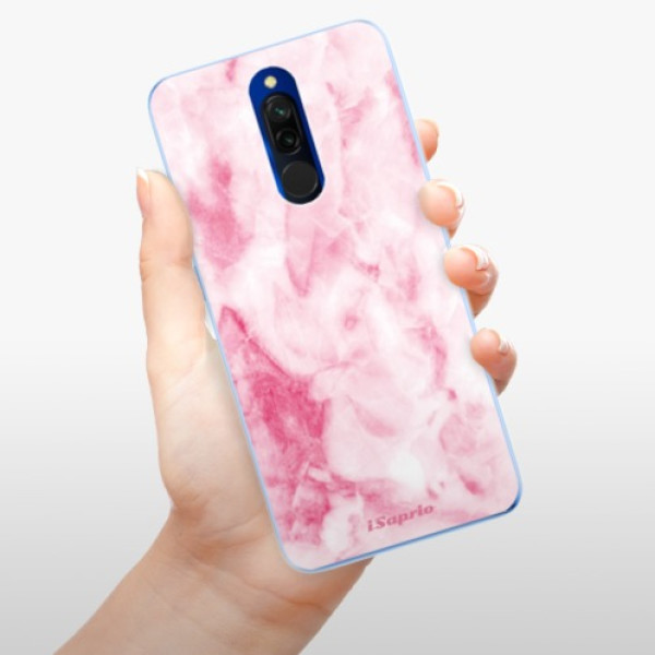 Silikonové pouzdro iSaprio - Xiaomi Redmi 8 - RoseMarble 16