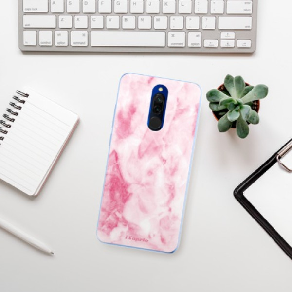 Silikonové pouzdro iSaprio - Xiaomi Redmi 8 - RoseMarble 16