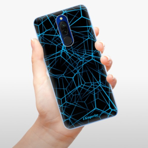 Silikonové pouzdro iSaprio - Xiaomi Redmi 8 - Abstract Outlines 12