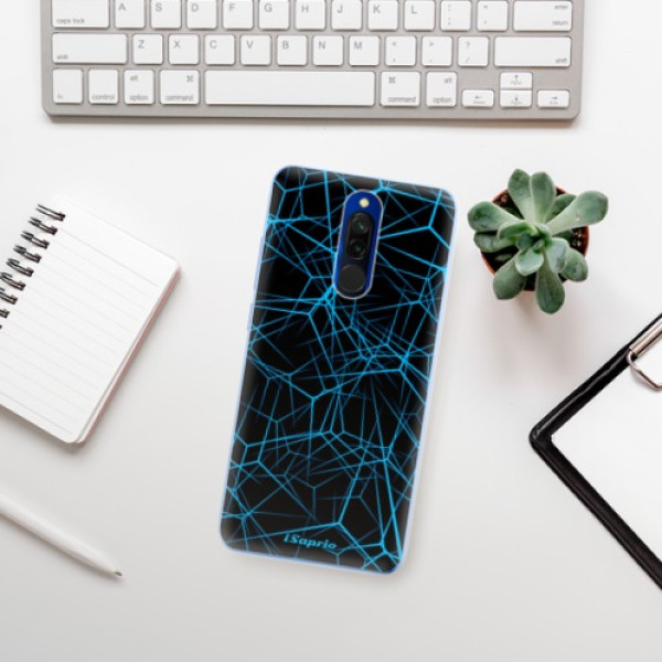 Silikonové pouzdro iSaprio - Xiaomi Redmi 8 - Abstract Outlines 12