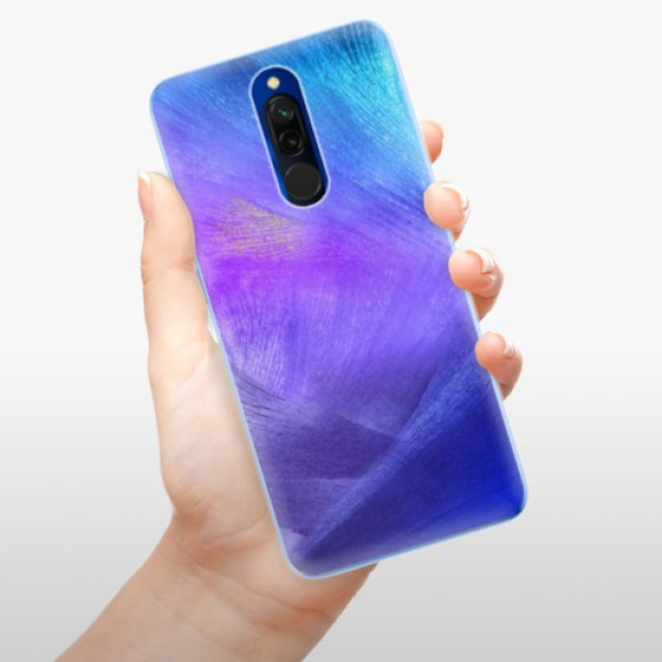 Silikonové pouzdro iSaprio - Xiaomi Redmi 8 - Purple Feathers
