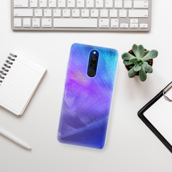Silikonové pouzdro iSaprio - Xiaomi Redmi 8 - Purple Feathers