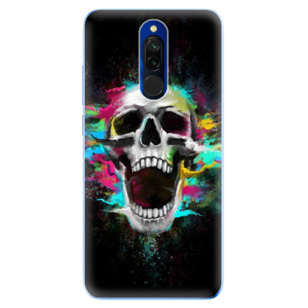 Silikonové odolné pouzdro iSaprio - Skull in Colors na mobil Xiaomi Redmi 8 (Silikonový kryt, obal, pouzdro iSaprio - Skull in Colors na mobilní telefon Xiaomi Redmi 8)