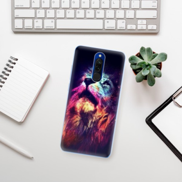 Silikonové pouzdro iSaprio - Xiaomi Redmi 8 - Lion in Colors