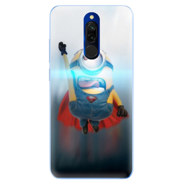 Silikonové odolné pouzdro iSaprio - Mimons Superman 02 na mobil Xiaomi Redmi 8 (Silikonový kryt, obal, pouzdro iSaprio - Mimons Superman 02 na mobilní telefon Xiaomi Redmi 8)