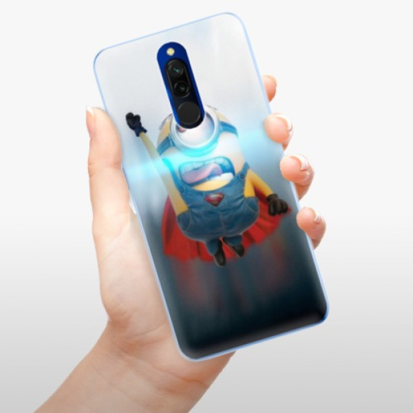 Silikonové pouzdro iSaprio - Xiaomi Redmi 8 - Mimons Superman 02