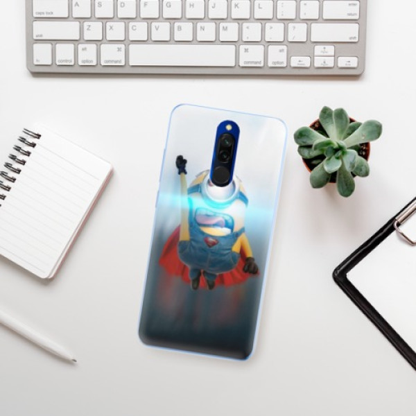 Silikonové pouzdro iSaprio - Xiaomi Redmi 8 - Mimons Superman 02