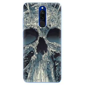 Silikonové pouzdro iSaprio - Xiaomi Redmi 8 - Abstract Skull