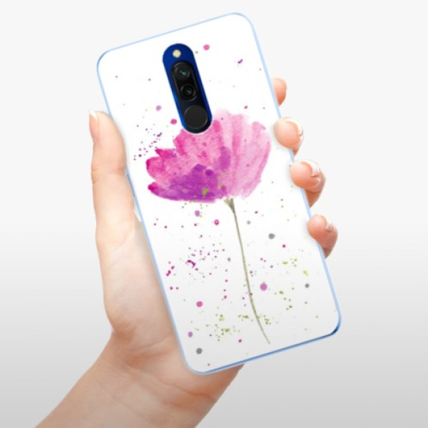 Silikonové pouzdro iSaprio - Xiaomi Redmi 8 - Poppies