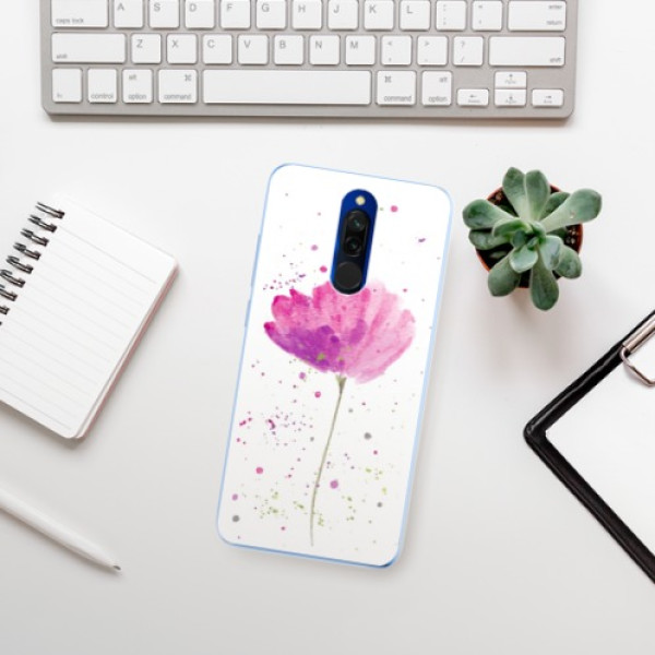 Silikonové pouzdro iSaprio - Xiaomi Redmi 8 - Poppies