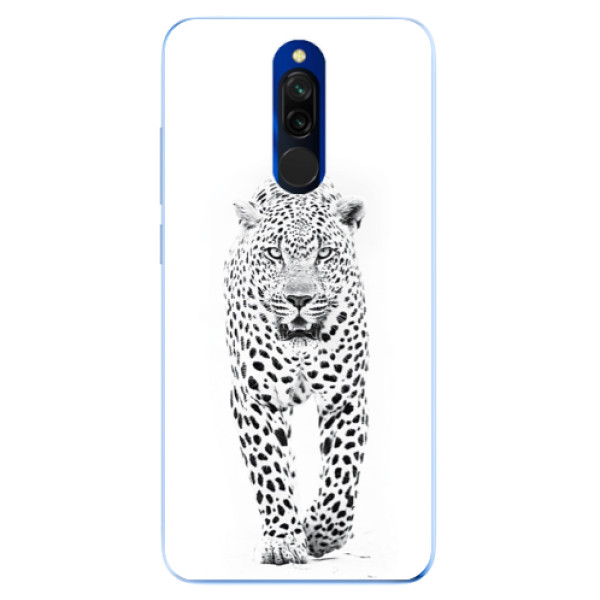 Silikonové odolné pouzdro iSaprio - White Jaguar na mobil Xiaomi Redmi 8 (Silikonový kryt, obal, pouzdro iSaprio - White Jaguar na mobilní telefon Xiaomi Redmi 8)