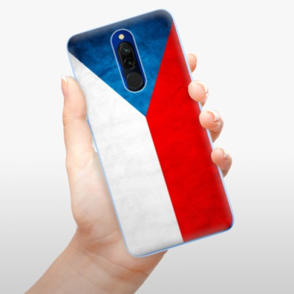 Silikonové pouzdro iSaprio - Xiaomi Redmi 8 - Czech Flag