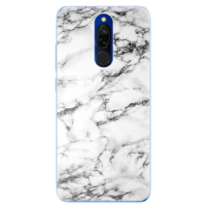 Silikonové pouzdro iSaprio - Xiaomi Redmi 8 - White Marble 01
