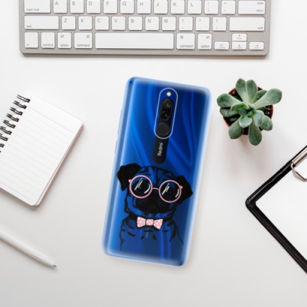 Silikonové pouzdro iSaprio - Xiaomi Redmi 8 - The Pug