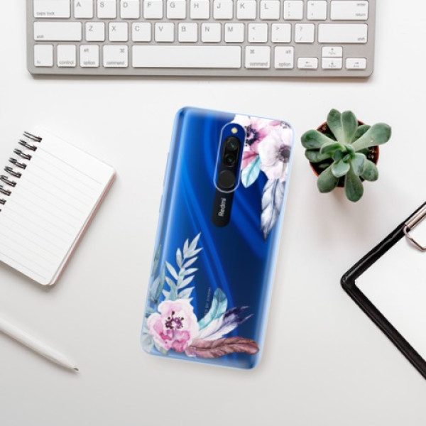 Silikonové pouzdro iSaprio - Xiaomi Redmi 8 - Flower Pattern 04