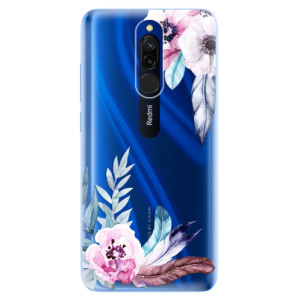 Silikonové pouzdro iSaprio - Xiaomi Redmi 8 - Flower Pattern 04