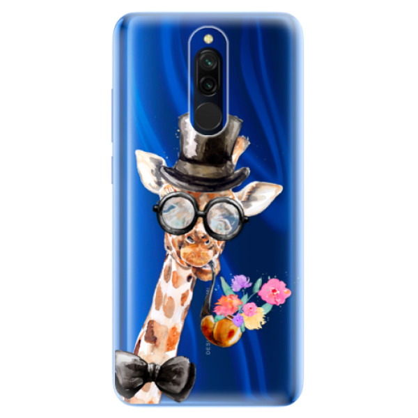 Odolné silikonové pouzdro iSaprio - Sir Giraffe - Xiaomi Redmi 8