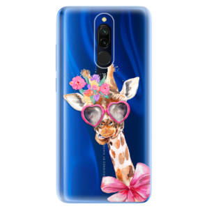 Silikonové pouzdro iSaprio - Xiaomi Redmi 8 - Lady Giraffe