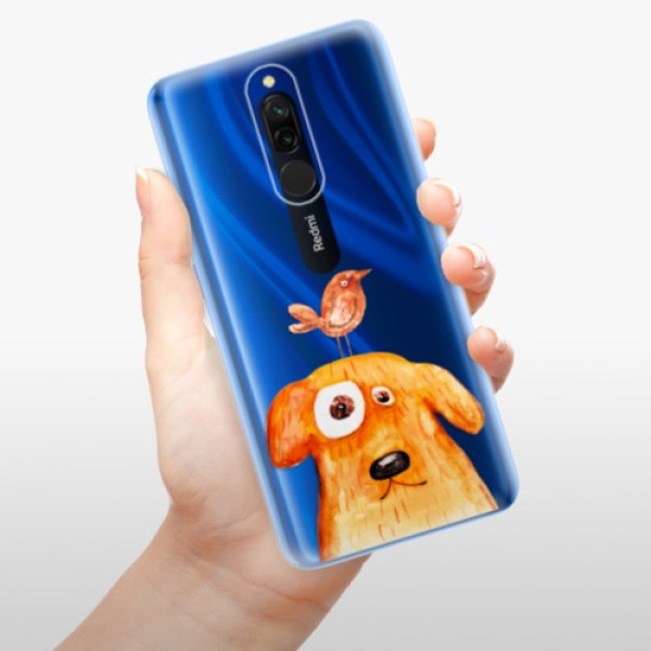Silikonové pouzdro iSaprio - Xiaomi Redmi 8 - Dog And Bird
