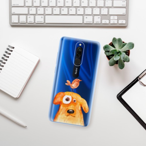Silikonové pouzdro iSaprio - Xiaomi Redmi 8 - Dog And Bird
