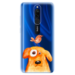Silikonové pouzdro iSaprio - Xiaomi Redmi 8 - Dog And Bird