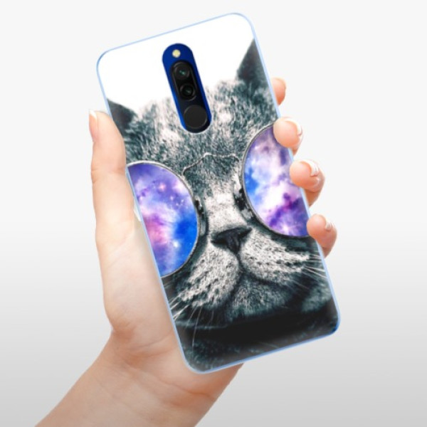 Silikonové pouzdro iSaprio - Xiaomi Redmi 8 - Galaxy Cat