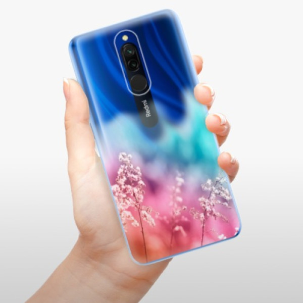 Silikonové pouzdro iSaprio - Xiaomi Redmi 8 - Rainbow Grass
