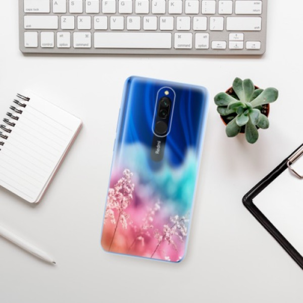 Silikonové pouzdro iSaprio - Xiaomi Redmi 8 - Rainbow Grass