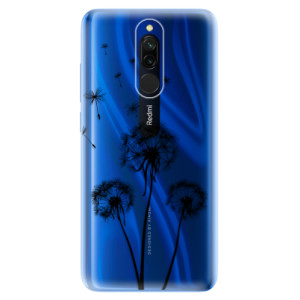 Silikonové pouzdro iSaprio - Xiaomi Redmi 8 - Three Dandelions black
