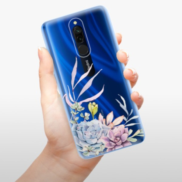 Silikonové pouzdro iSaprio - Xiaomi Redmi 8 - Succulent 01