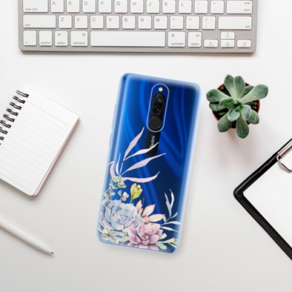 Silikonové pouzdro iSaprio - Xiaomi Redmi 8 - Succulent 01