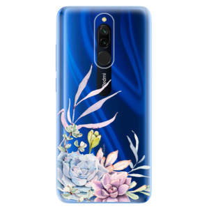 Silikonové pouzdro iSaprio - Xiaomi Redmi 8 - Succulent 01