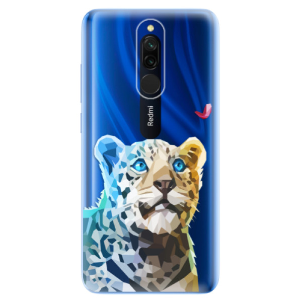 Odolné silikonové pouzdro iSaprio - Leopard With Butterfly - Xiaomi Redmi 8