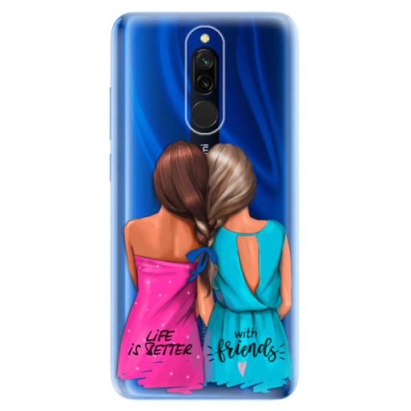 Silikonové odolné pouzdro iSaprio - Best Friends na mobil Xiaomi Redmi 8 (Silikonový kryt, obal, pouzdro iSaprio - Best Friends na mobilní telefon Xiaomi Redmi 8)