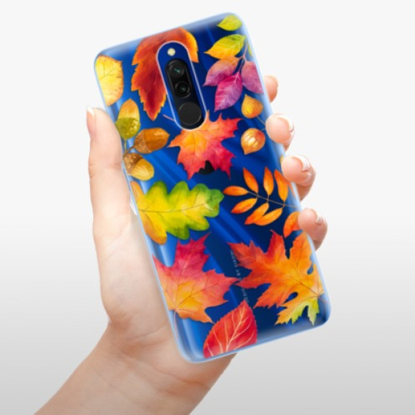Silikonové pouzdro iSaprio - Xiaomi Redmi 8 - Autumn Leaves 01