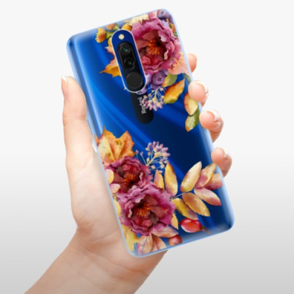 Silikonové pouzdro iSaprio - Xiaomi Redmi 8 - Fall Flowers