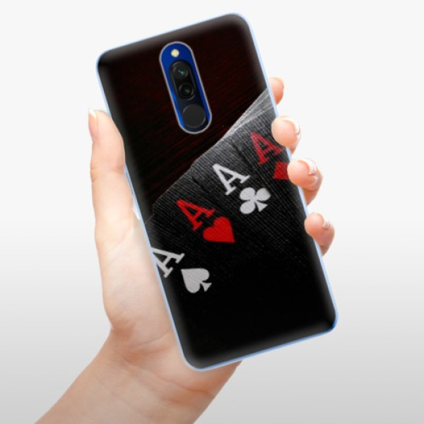 Silikonové pouzdro iSaprio - Xiaomi Redmi 8 - Poker