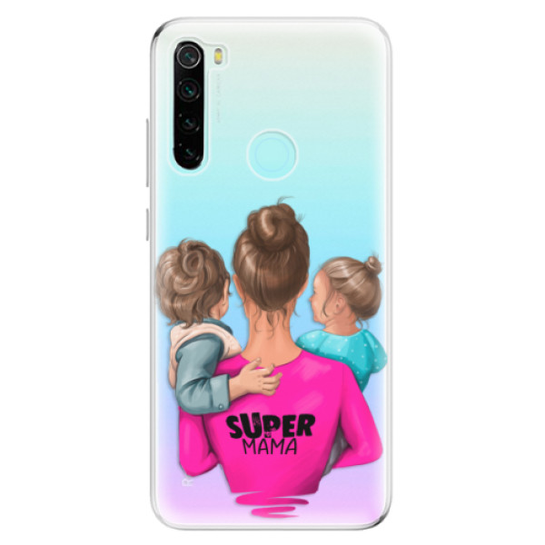 Odolné silikonové pouzdro iSaprio - Super Mama - Boy and Girl - Xiaomi Redmi Note 8