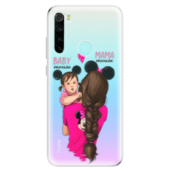 Odolné silikonové pouzdro iSaprio - Mama Mouse Brunette and Girl - Xiaomi Redmi Note 8