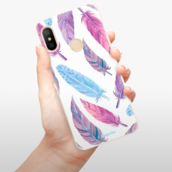 Silikonové pouzdro iSaprio - Xiaomi Mi A2 Lite - Feather Pattern 10
