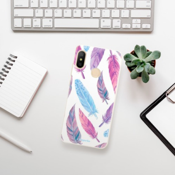 Silikonové pouzdro iSaprio - Xiaomi Mi A2 Lite - Feather Pattern 10